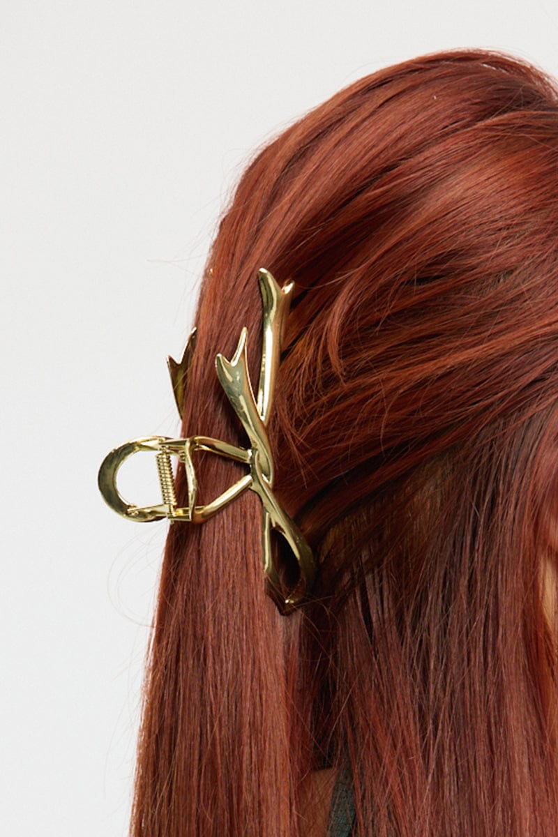 Gold Bow Claw Clip for YouandAll Fashion