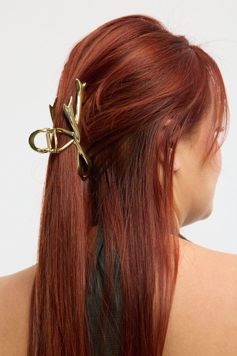 Gold Bow Claw Clip for YouandAll Fashion