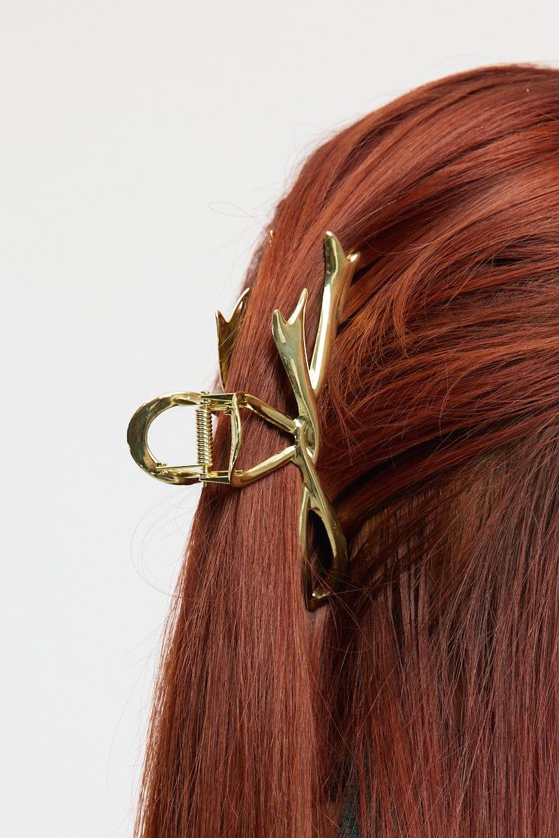 Gold Bow Claw Clip for YouandAll Fashion