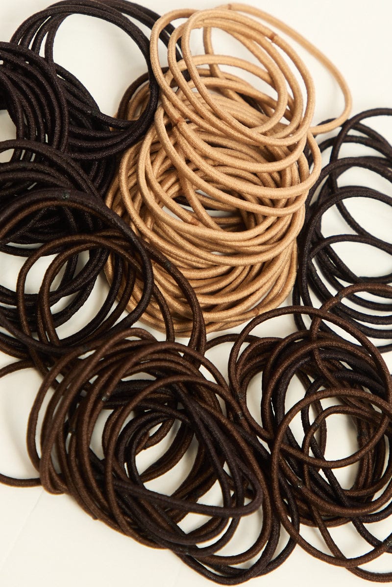 Multi 100 Pack Hair Ties for YouandAll Fashion