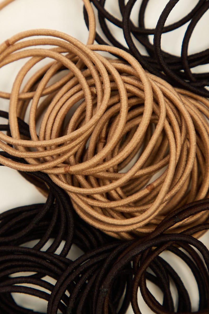 Multi 100 Pack Hair Ties for YouandAll Fashion