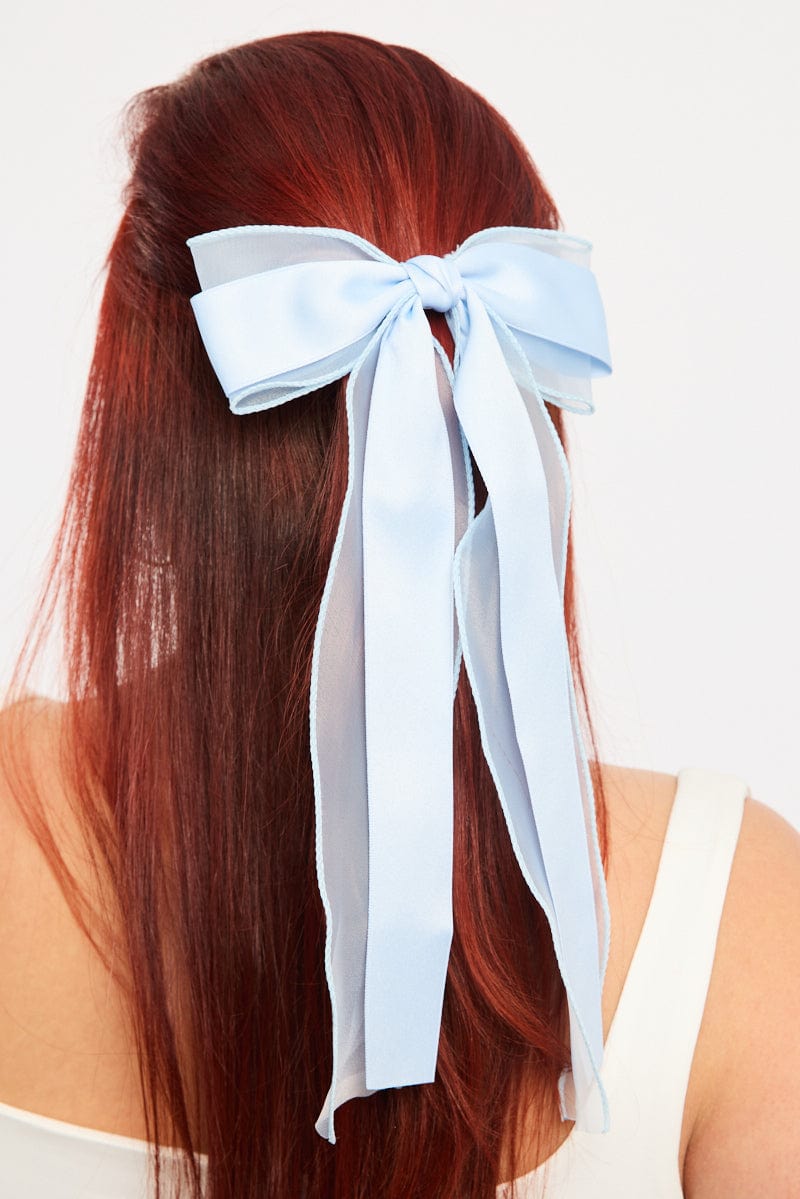 Blue Bow Hair Clips for YouandAll Fashion