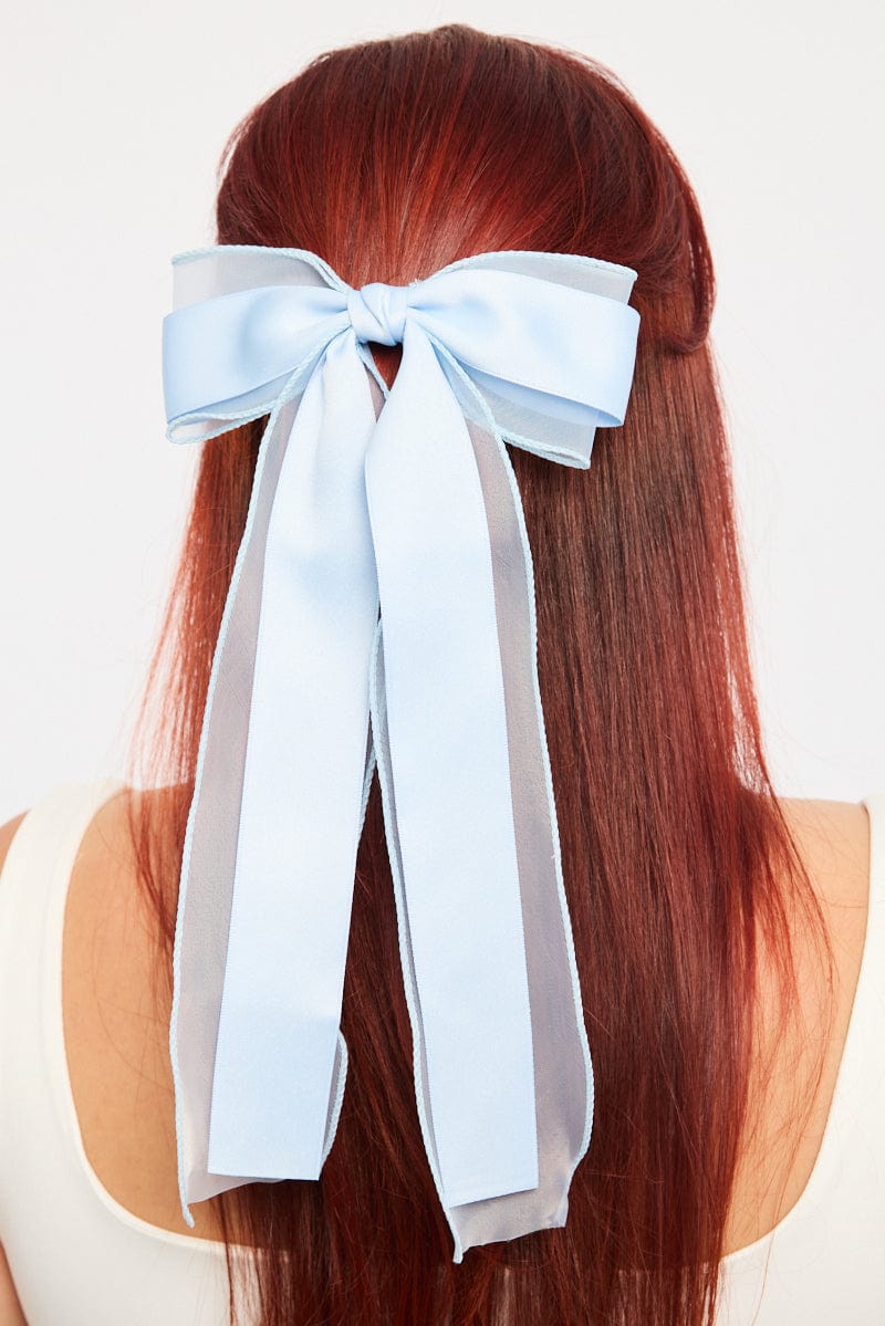 Blue Bow Hair Clips for YouandAll Fashion