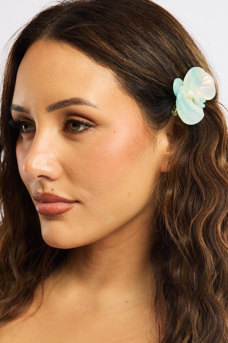 Blue Orchid Hair Clip for YouandAll Fashion