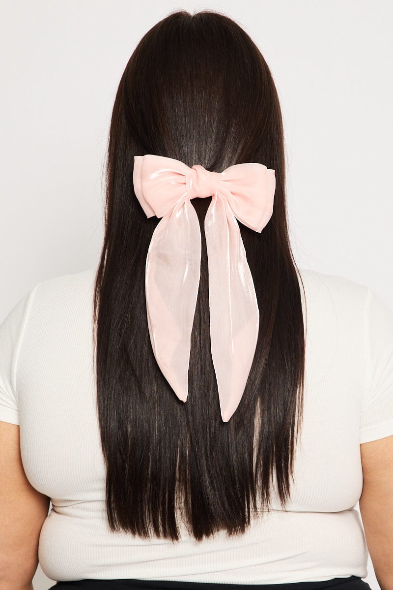 Pink Bow Hair Clips for YouandAll Fashion