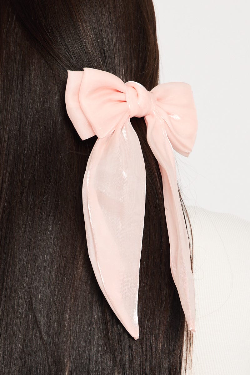 Pink Bow Hair Clips for YouandAll Fashion