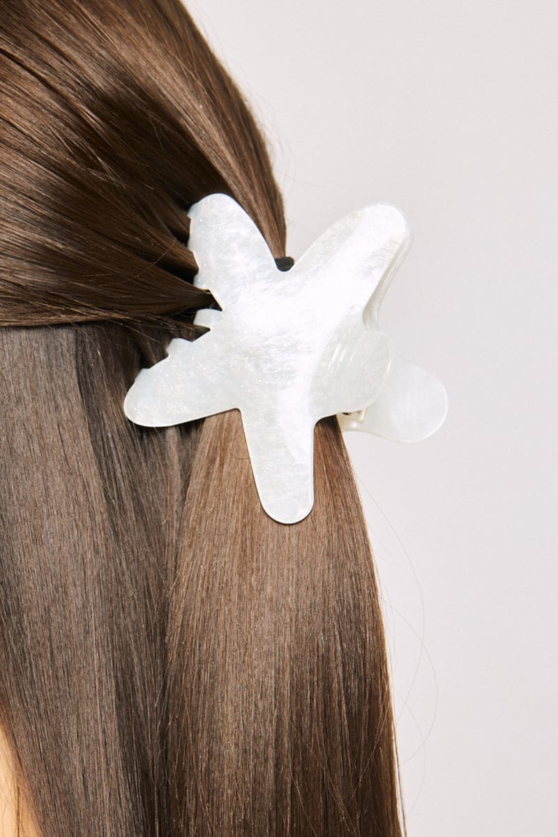 White Starfish Claw Clip for YouandAll Fashion