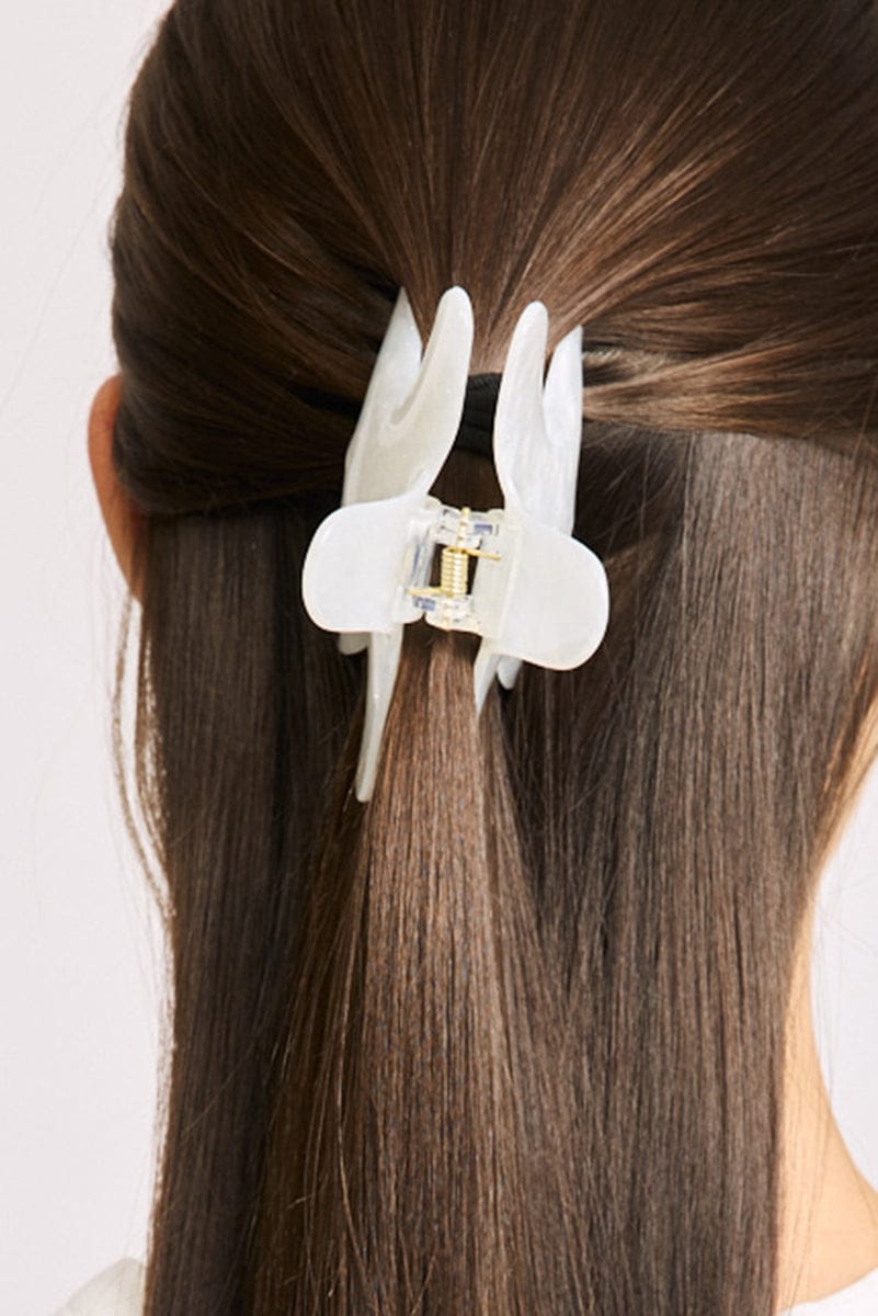 White Starfish Claw Clip for YouandAll Fashion