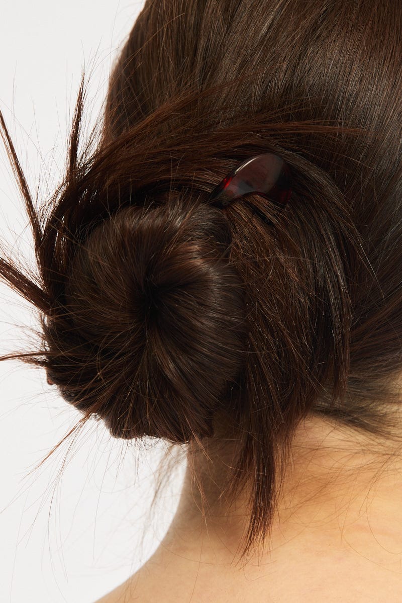 Brown Animal Print Tortie Hair Pin for YouandAll Fashion