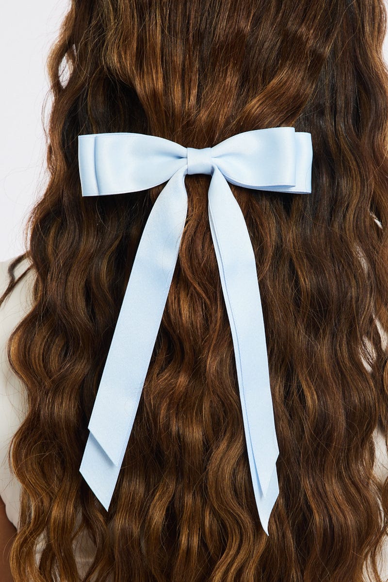 Blue Bow Hair Clip for YouandAll Fashion
