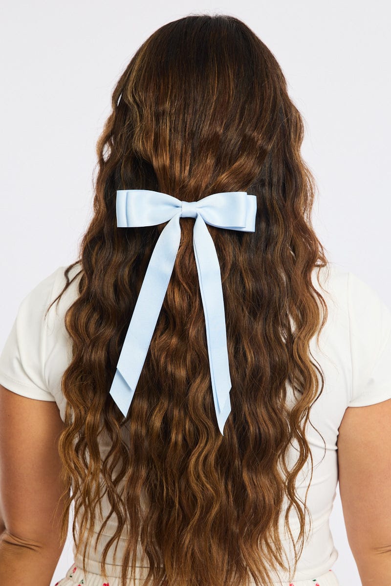 Blue Bow Hair Clip for YouandAll Fashion
