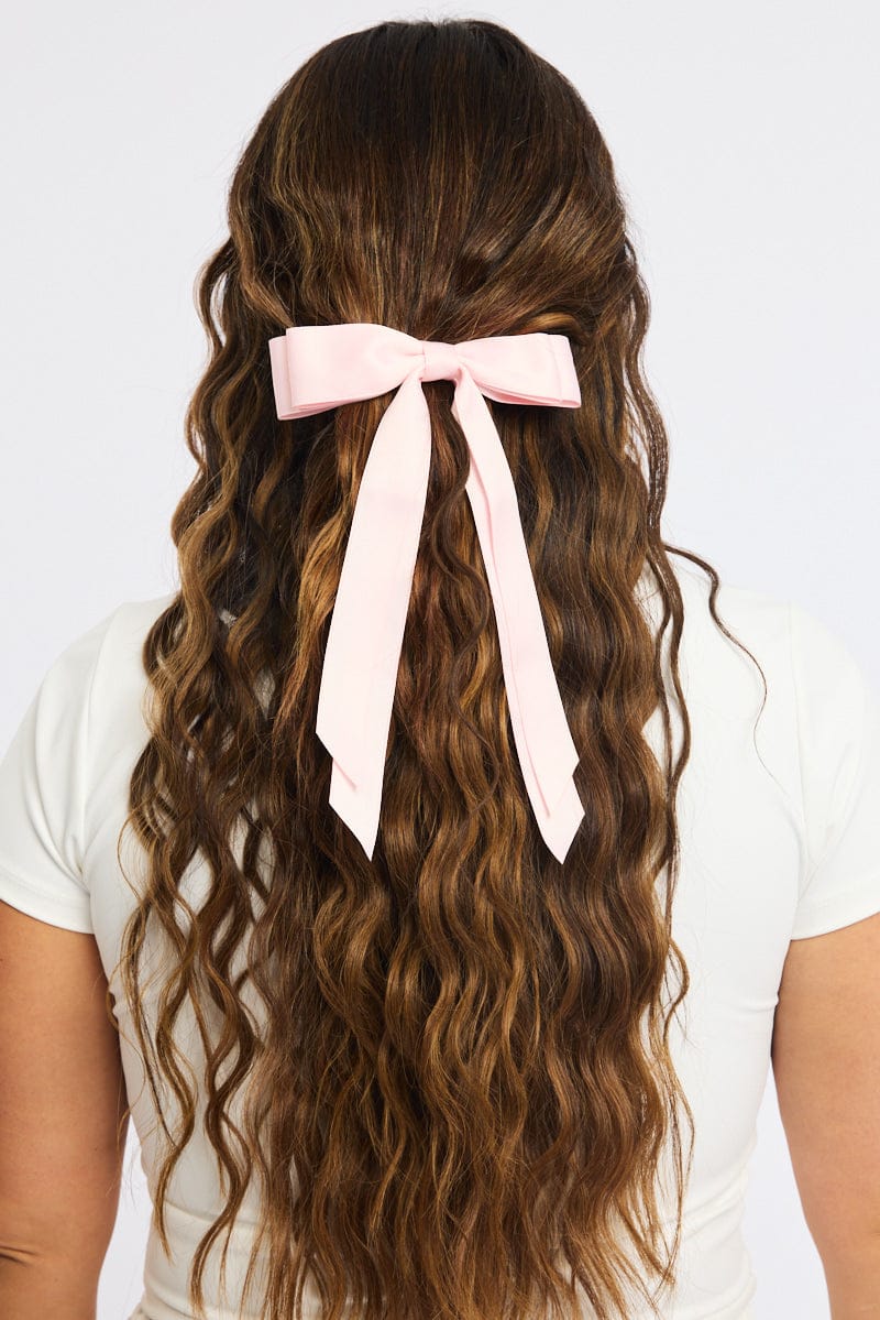 Pink Bow Hair Clip for YouandAll Fashion