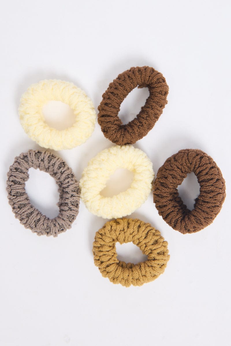 Multi 6 Pack Hair Ties for YouandAll Fashion