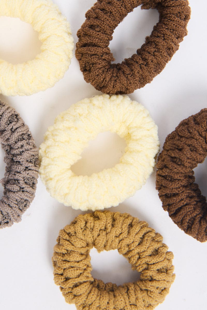 Multi 6 Pack Hair Ties for YouandAll Fashion