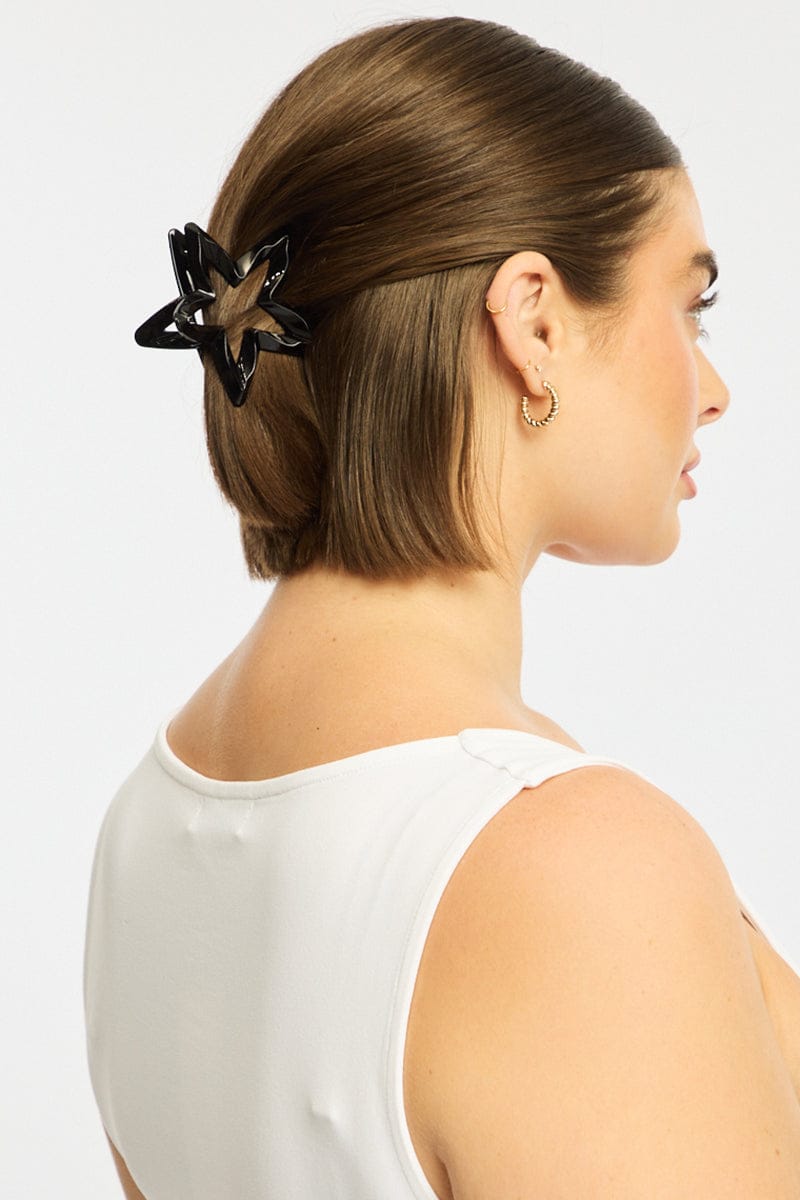 Black Star Hair Claw Clip for YouandAll Fashion