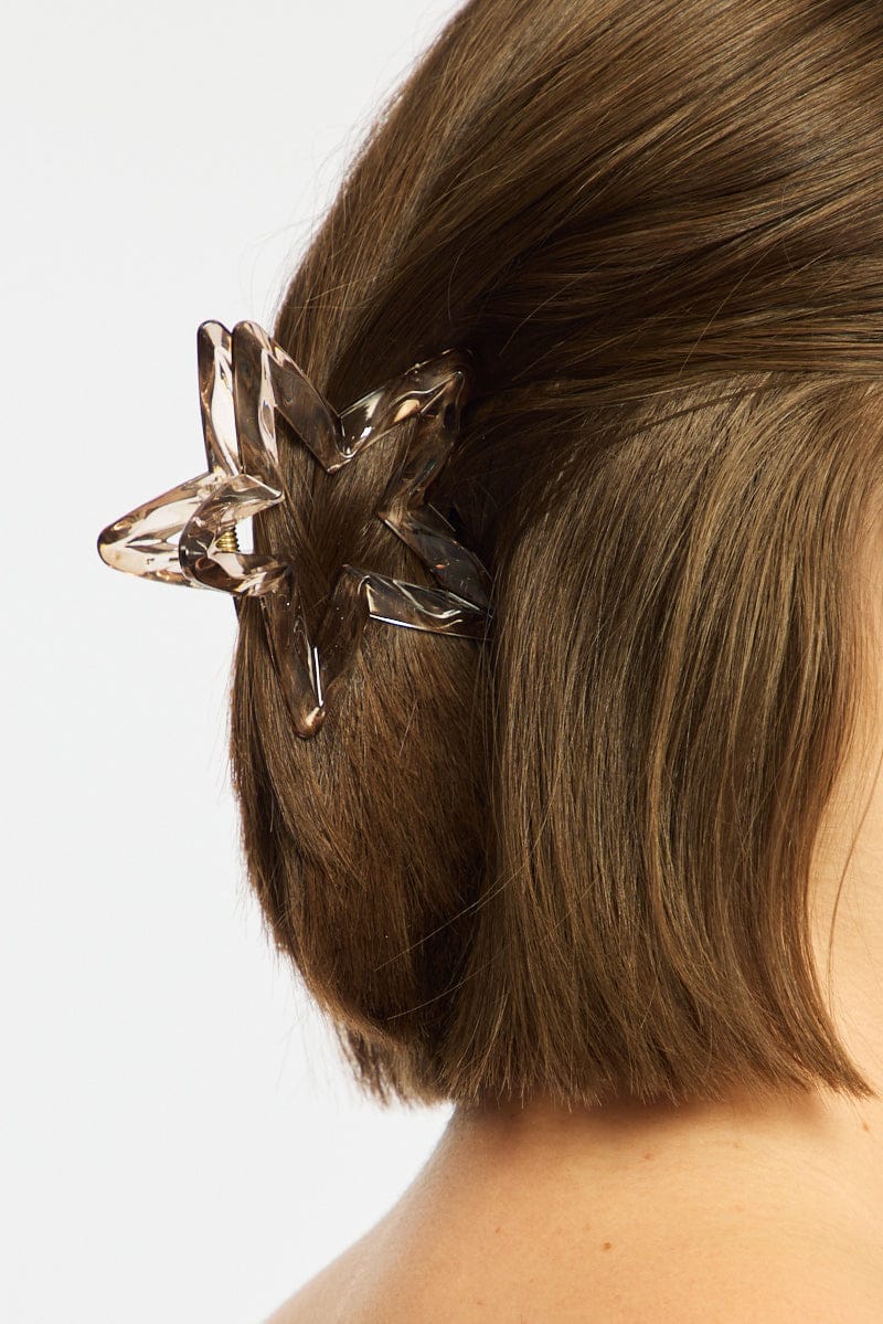 Grey Star Hair Claw Clip for YouandAll Fashion