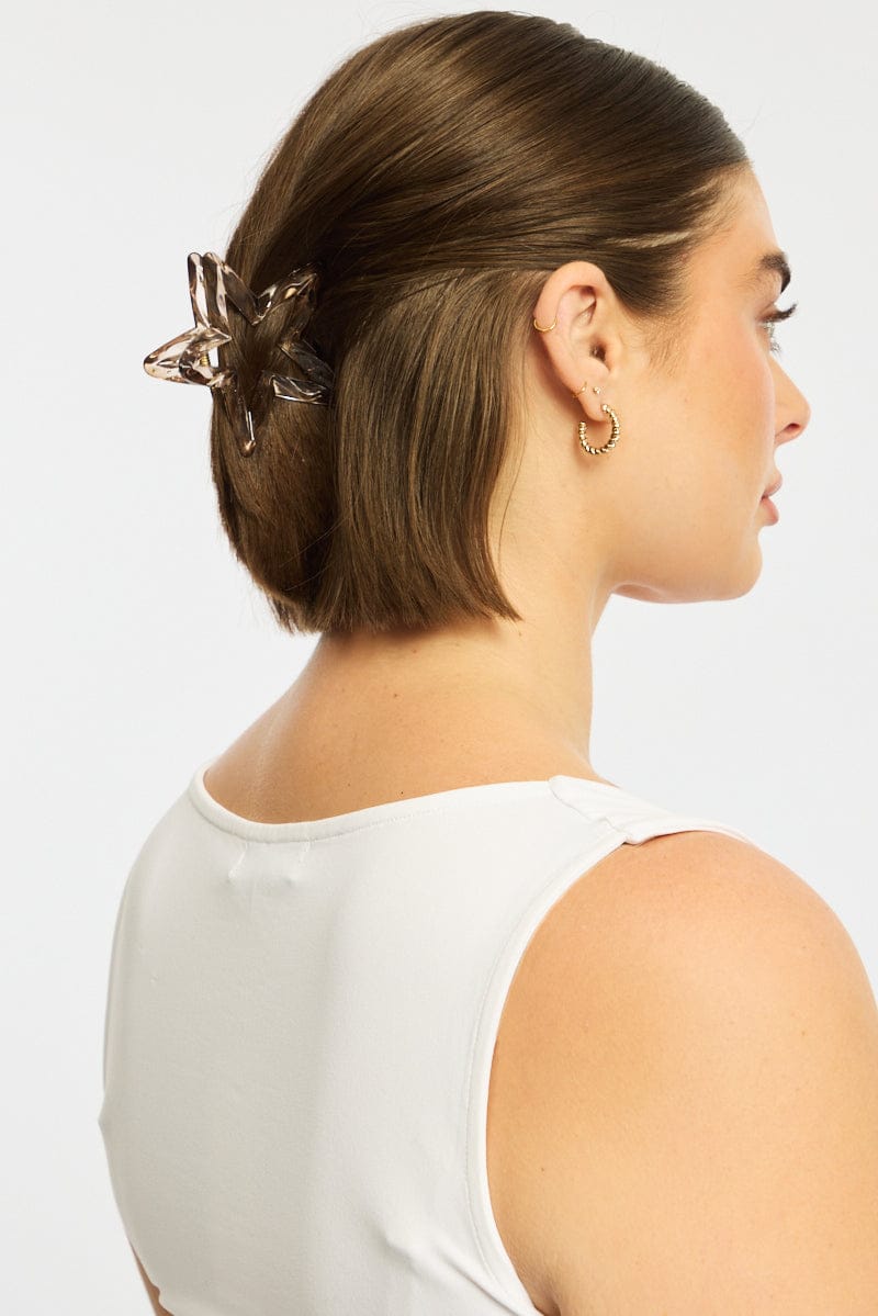 Grey Star Hair Claw Clip for YouandAll Fashion