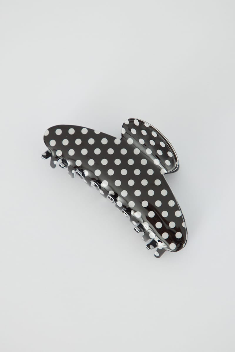 Black Polka Dot Hair Claw Clip for YouandAll Fashion