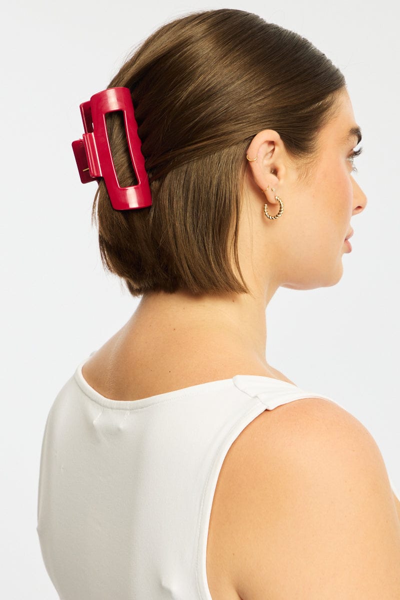 Red Hair Claw Clip for YouandAll Fashion