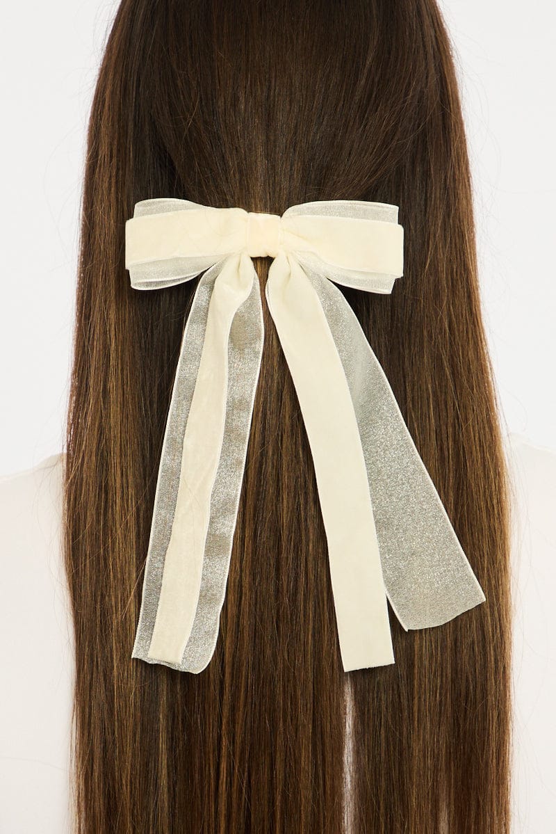 White Hair Bow for YouandAll Fashion