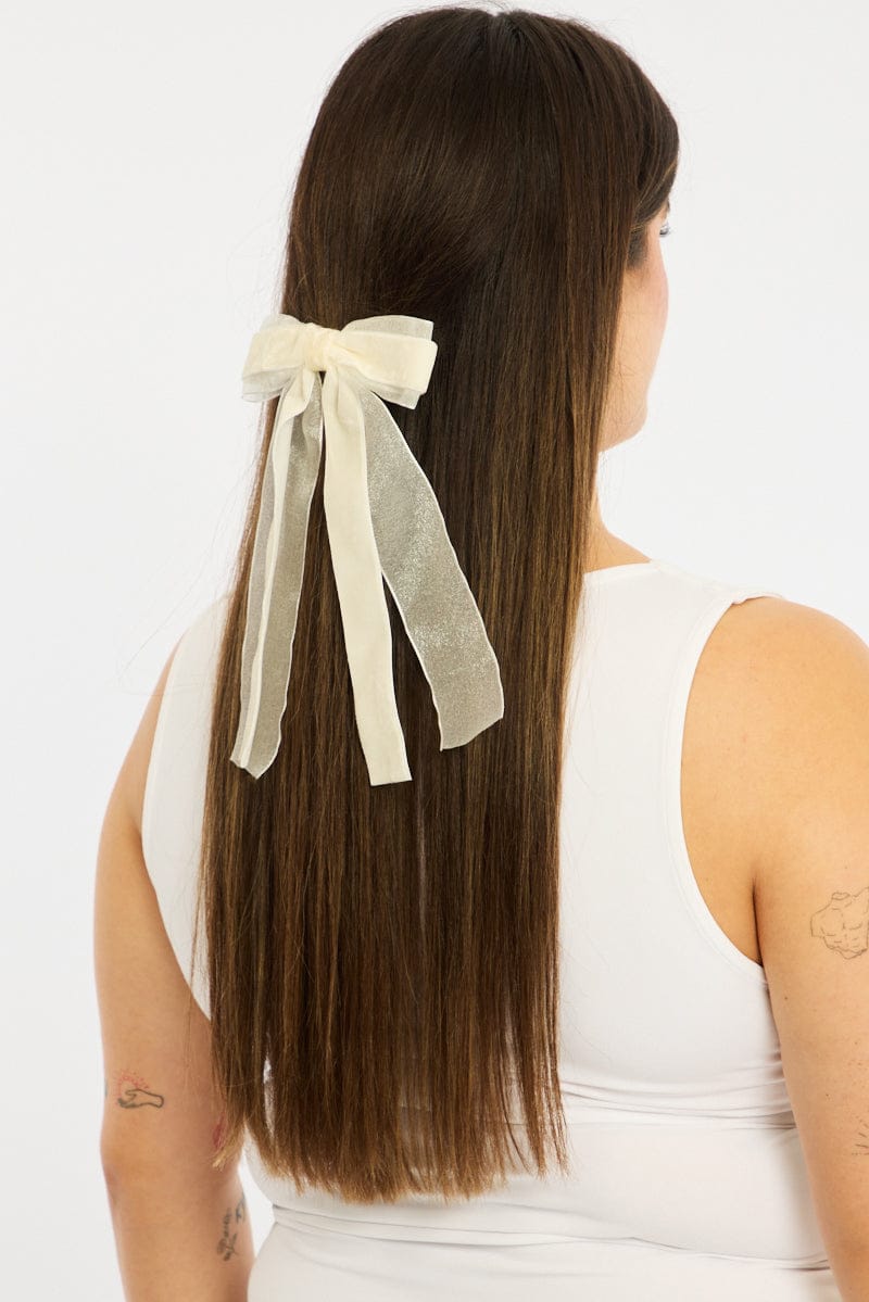White Hair Bow for YouandAll Fashion