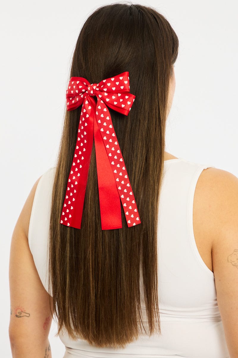 Red Velvet Hair Bow for YouandAll Fashion