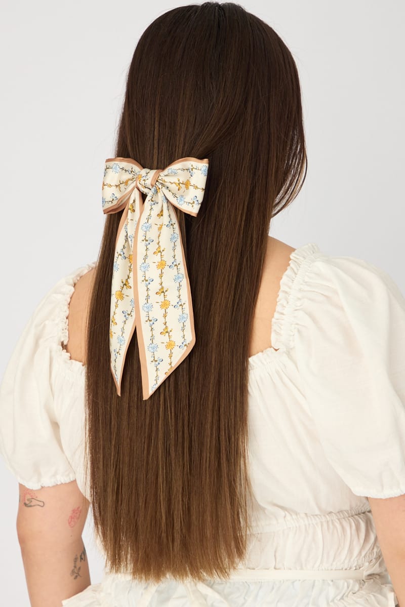 Multi Floral Hair Bow for YouandAll Fashion