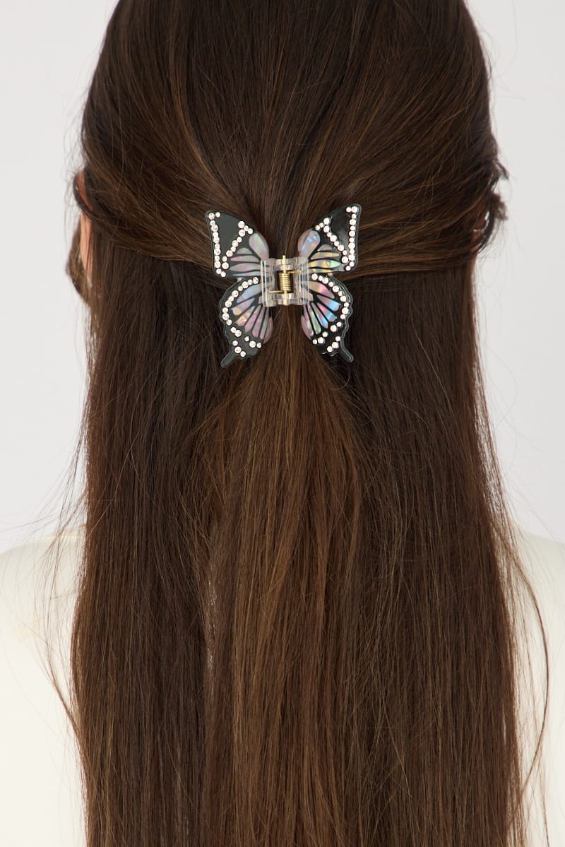 Pink Butterfly Hair Claw Clip for YouandAll Fashion