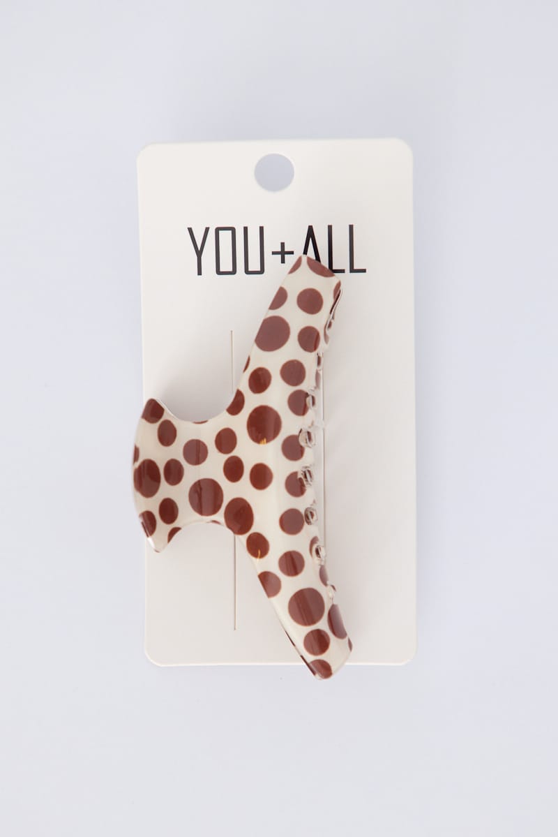 Multi Polka Dot Hair Claw Clip for YouandAll Fashion