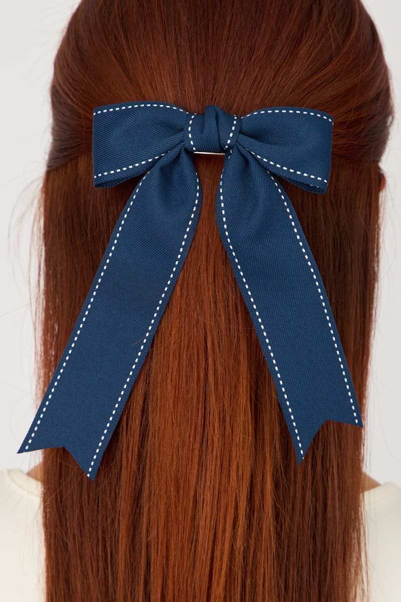 Blue Hair Bow for YouandAll Fashion