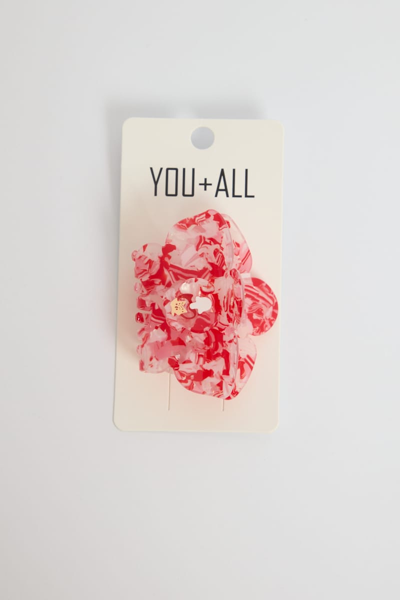 Red Flower Claw Clip for YouandAll Fashion