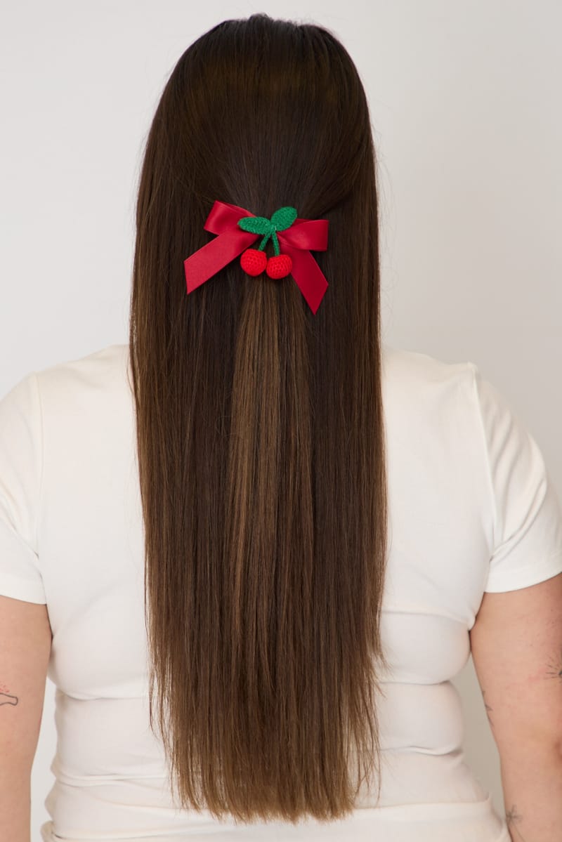 Red Cherry Hair Bow for YouandAll Fashion