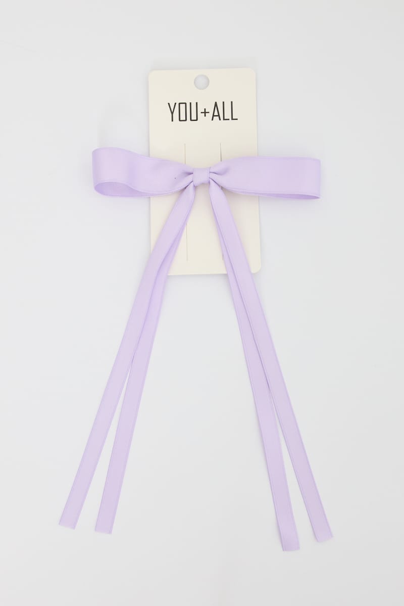 Purple Hair Bow for YouandAll Fashion