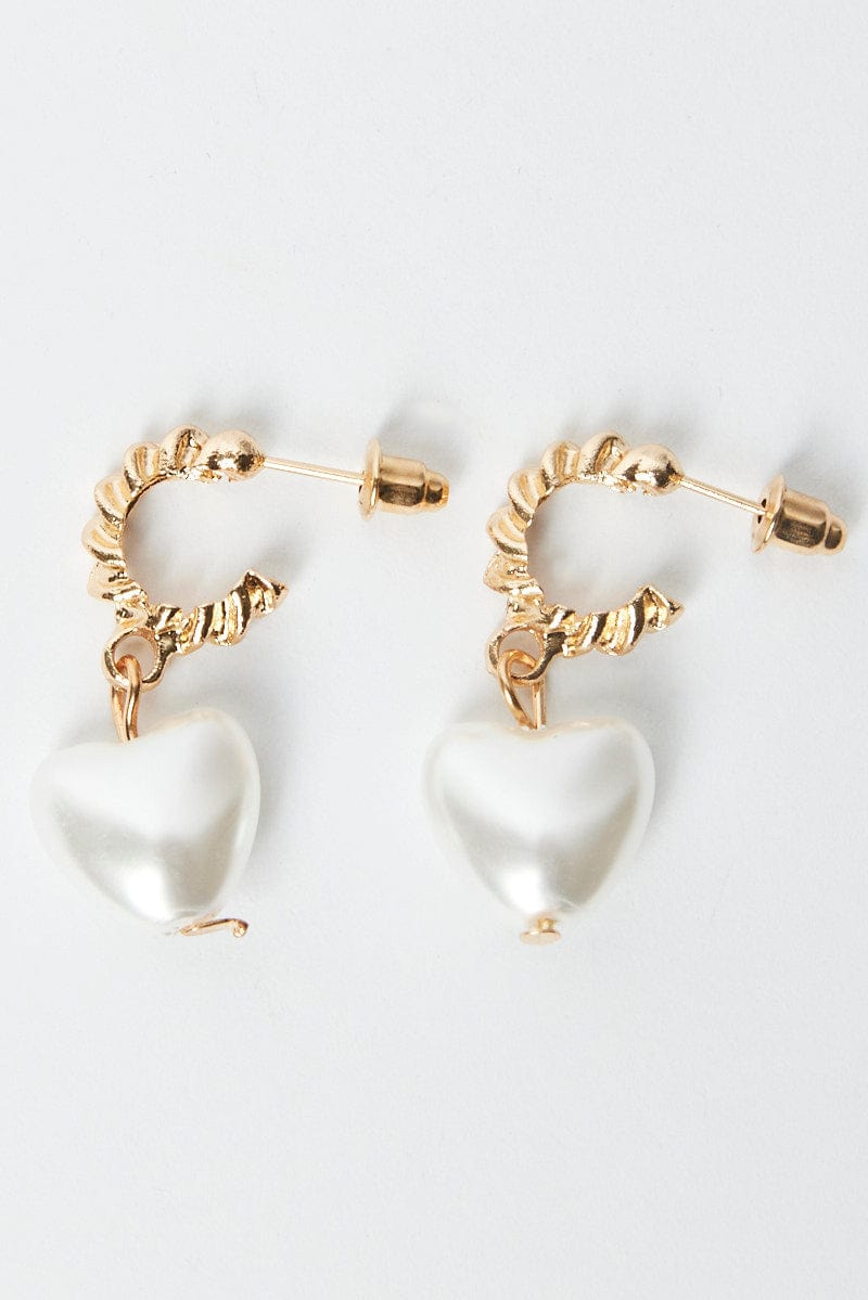 Gold Heart Earrings for YouandAll Fashion
