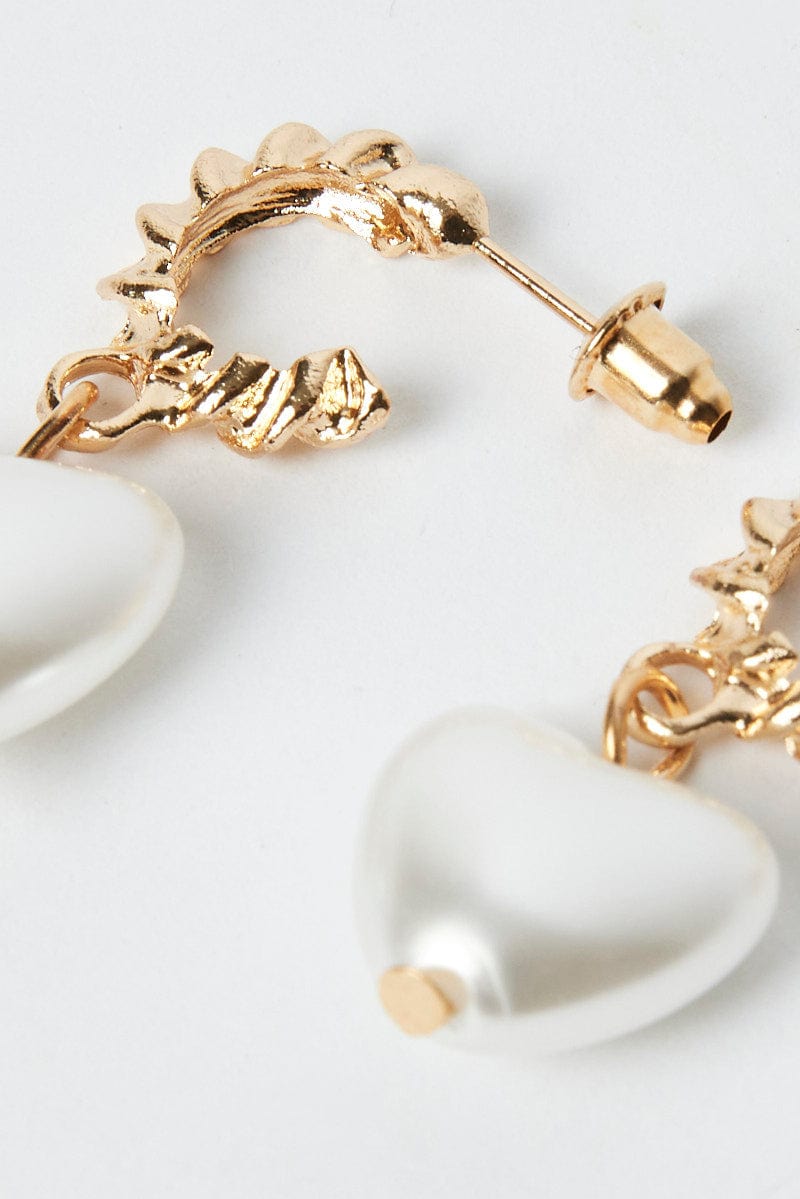 Gold Heart Earrings for YouandAll Fashion