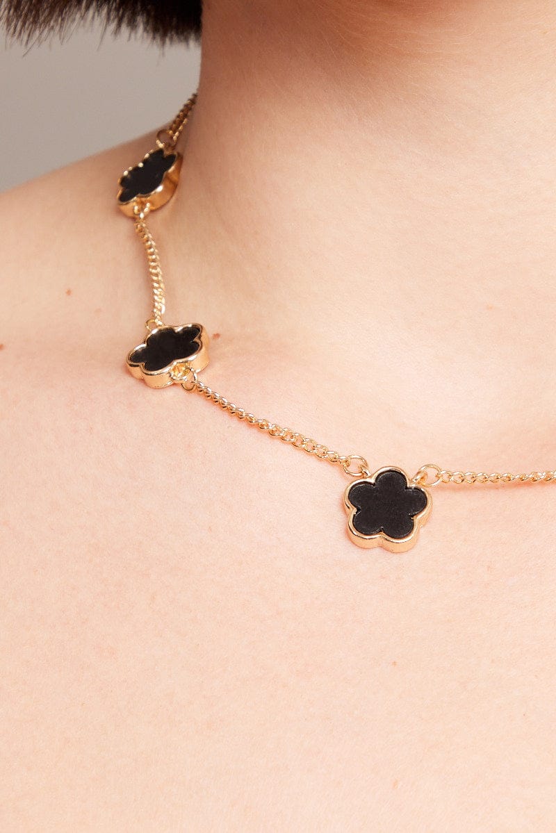 Black Flower Necklace Choker for YouandAll Fashion