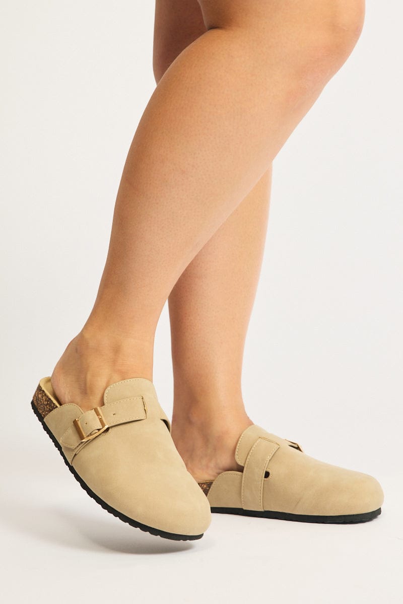 Beige Mule Clogs for YouandAll Fashion