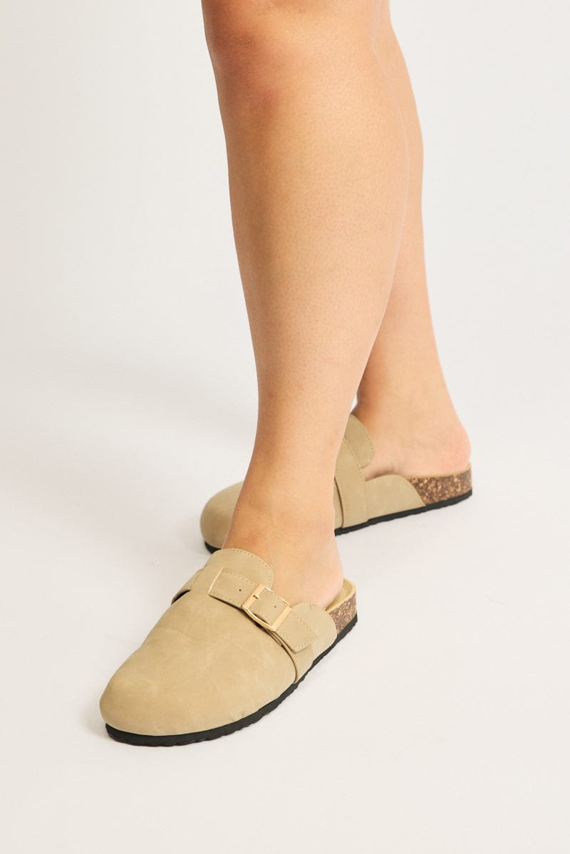 Beige Mule Clogs for YouandAll Fashion