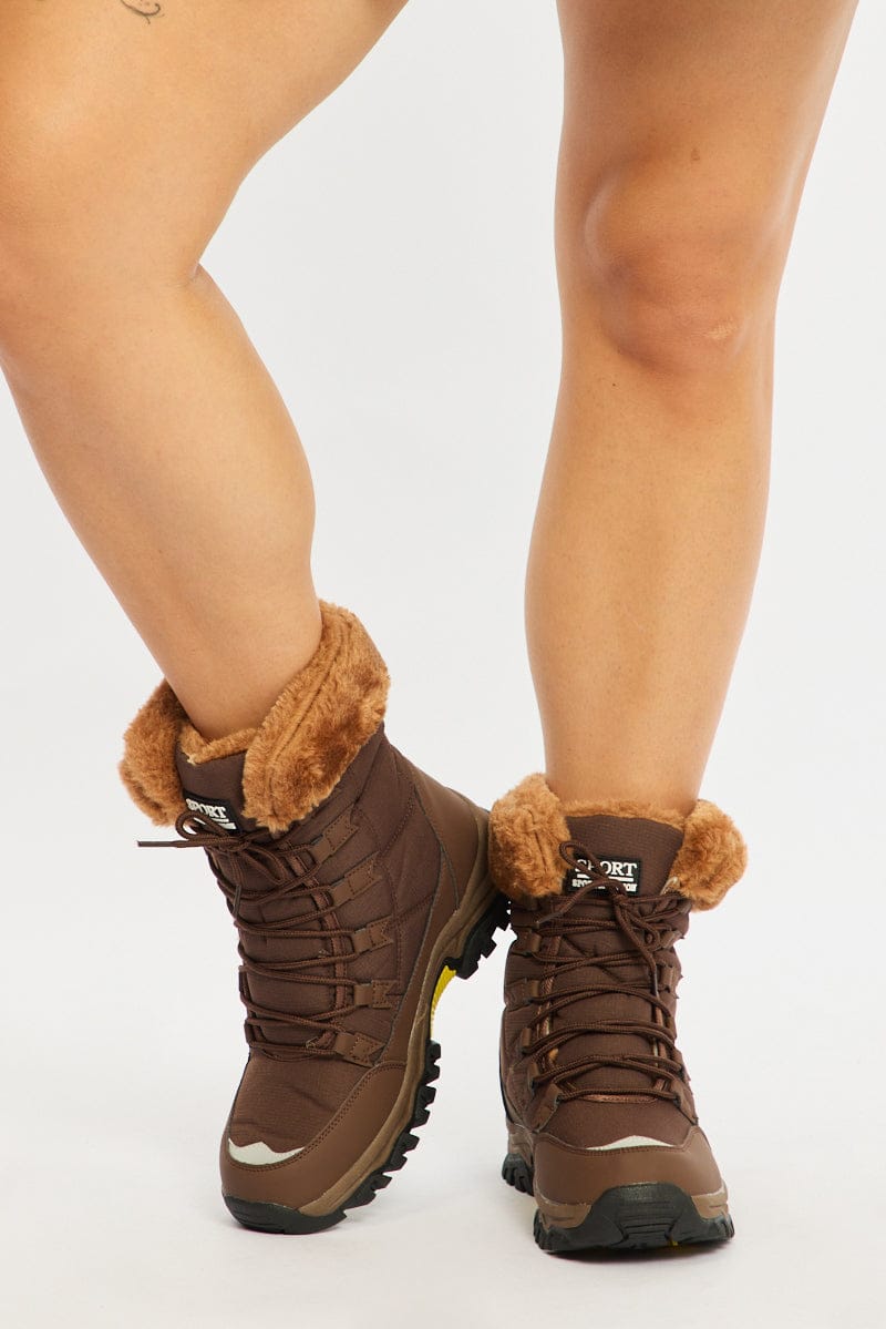 Brown Snow Boots for YouandAll Fashion