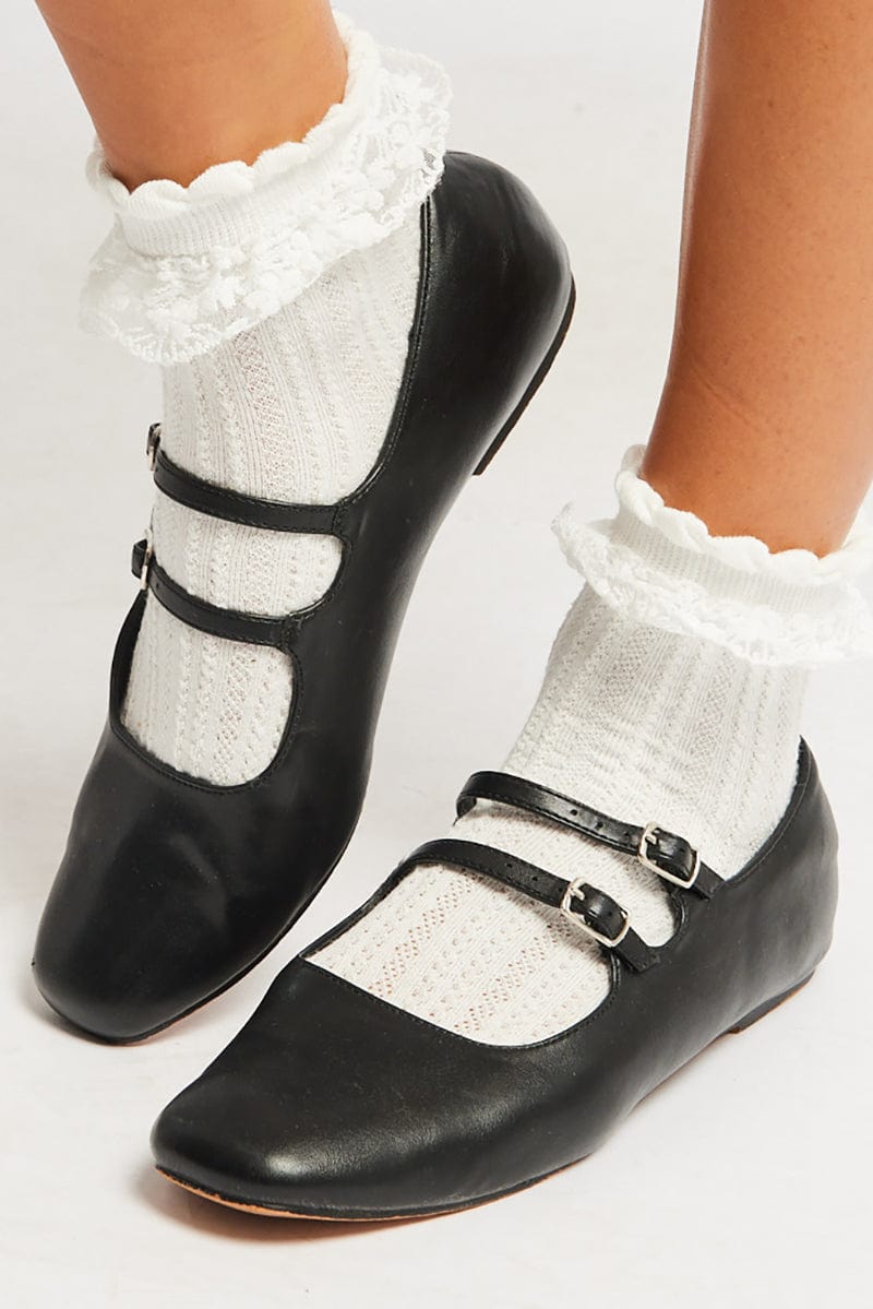 White Lace Frill Lace Frill Socks for YouandAll Fashion