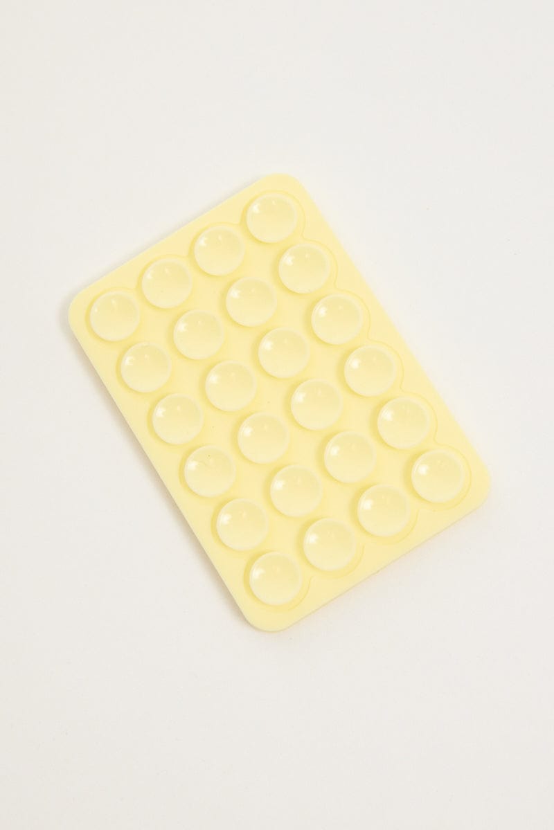 Yellow Double Side Suction Phone Grip for YouandAll Fashion
