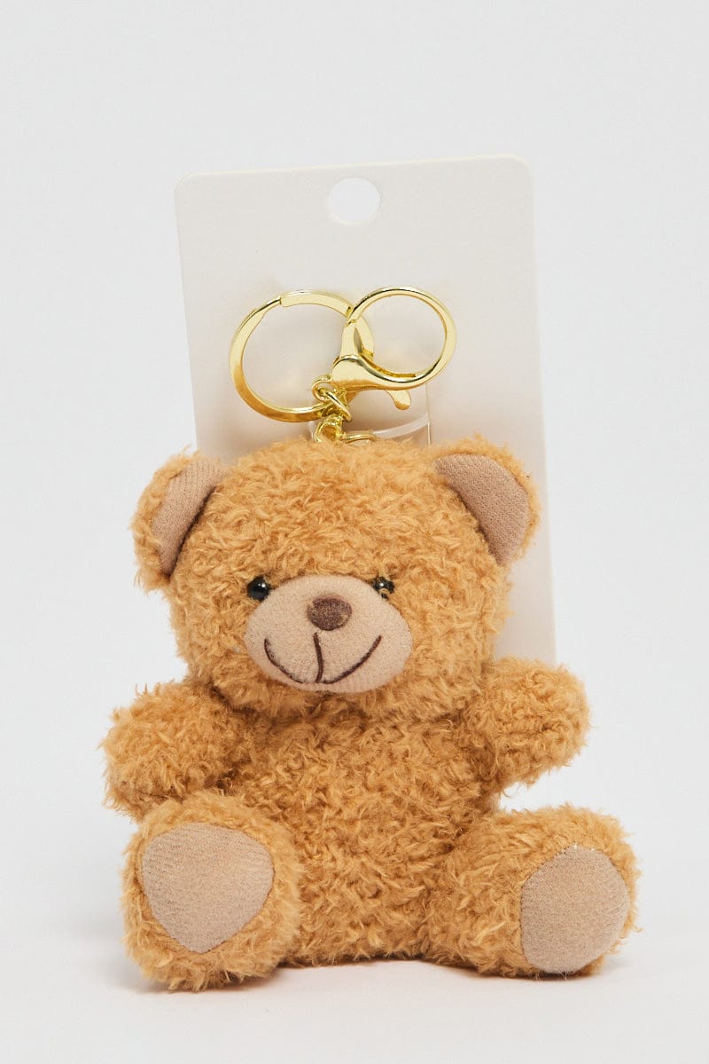 Brown Bear Keyring Bag Charm for YouandAll Fashion