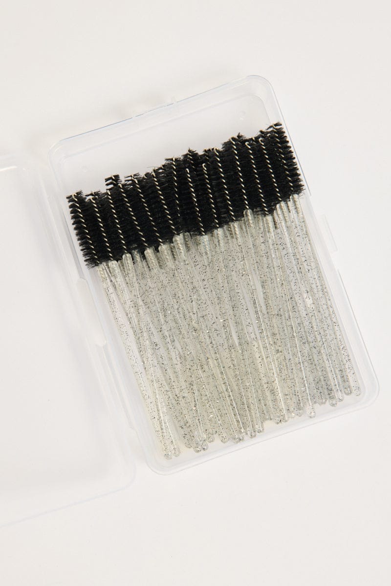 Black 50 Pk Eyelash Cur Disposable Eyelash Brush for YouandAll Fashion