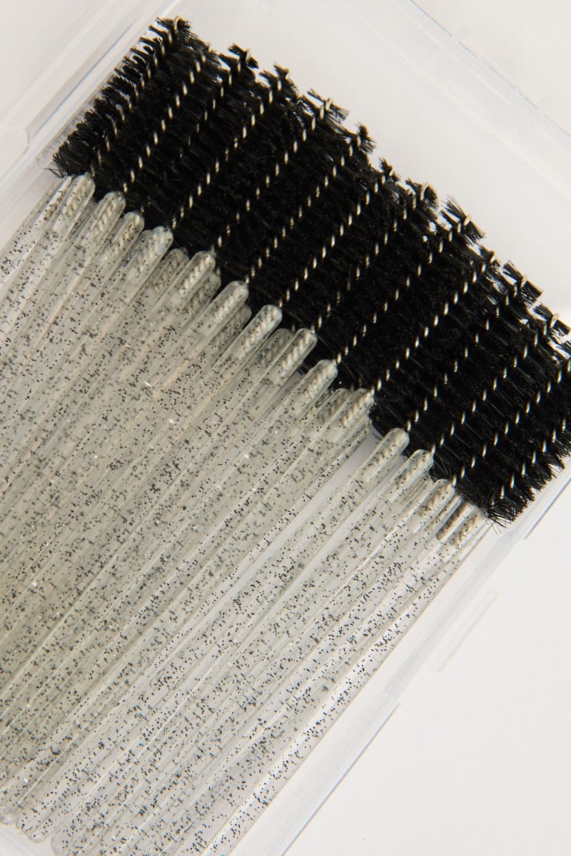 Black 50 Pk Eyelash Cur Disposable Eyelash Brush for YouandAll Fashion