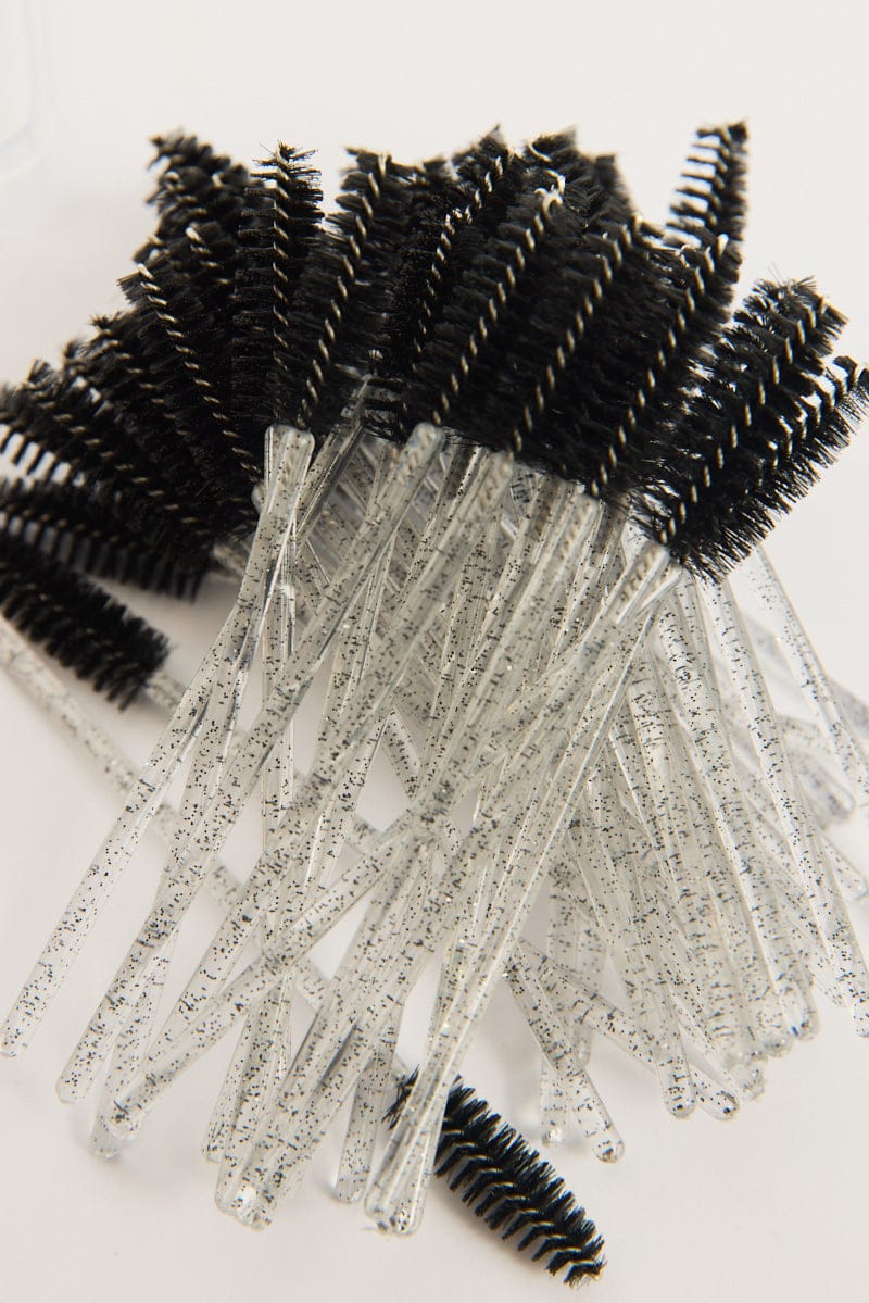 Black 50 Pk Eyelash Cur Disposable Eyelash Brush for YouandAll Fashion