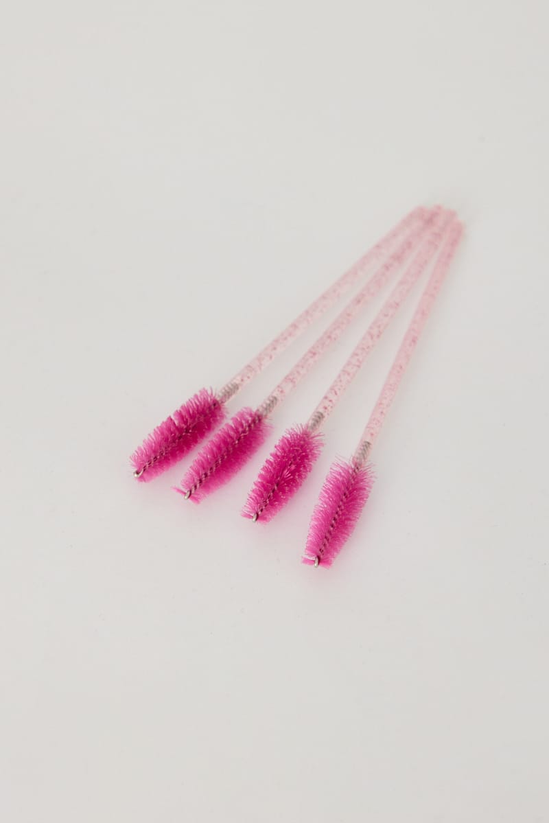 Pink 50 Pk Eyelash Cur Disposable Eyelash Brush for YouandAll Fashion