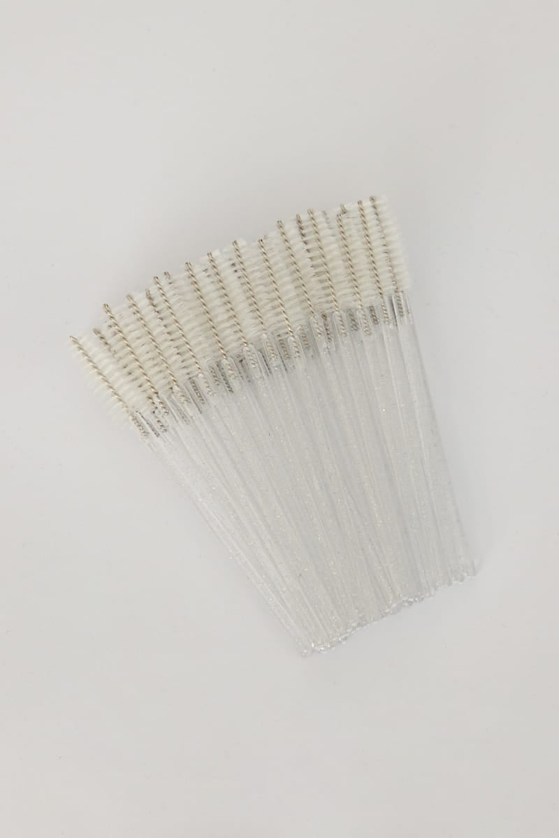 White 50 Pk Eyelash Cur Disposable Eyelash Brush for YouandAll Fashion