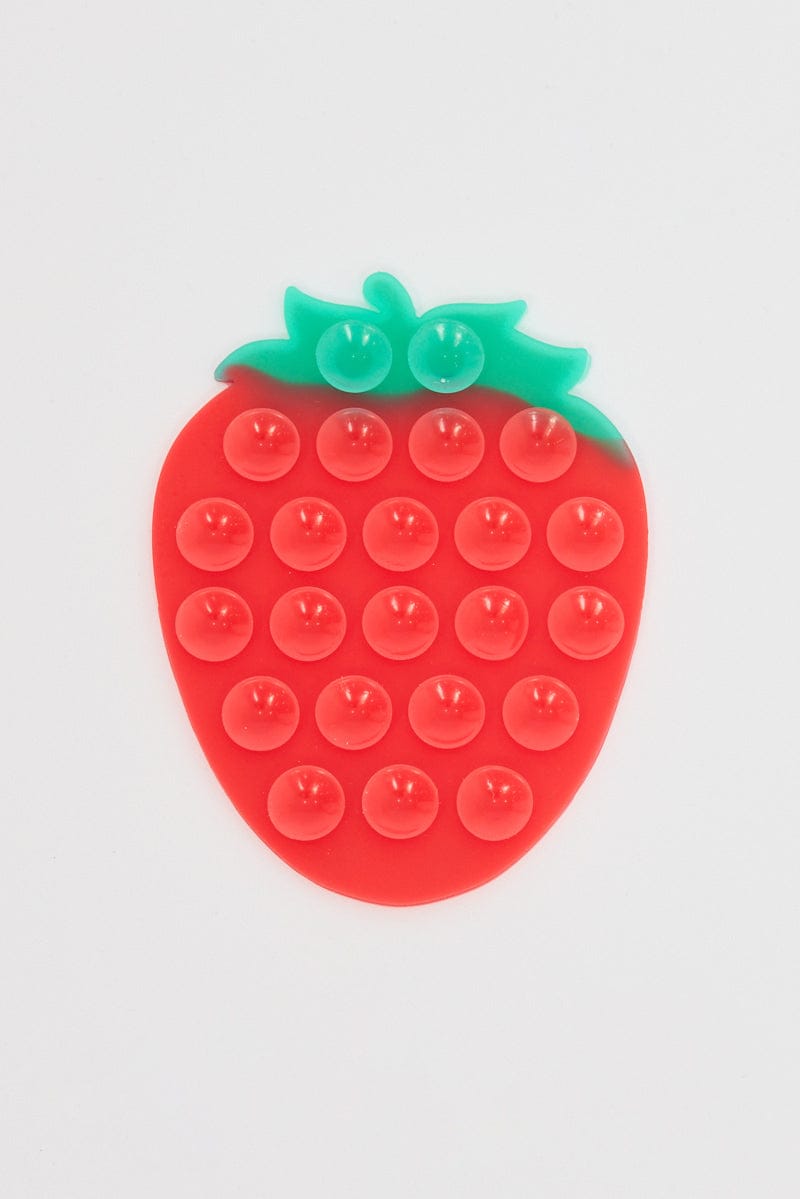 Red Strawberry Suction Phone Grip for YouandAll Fashion