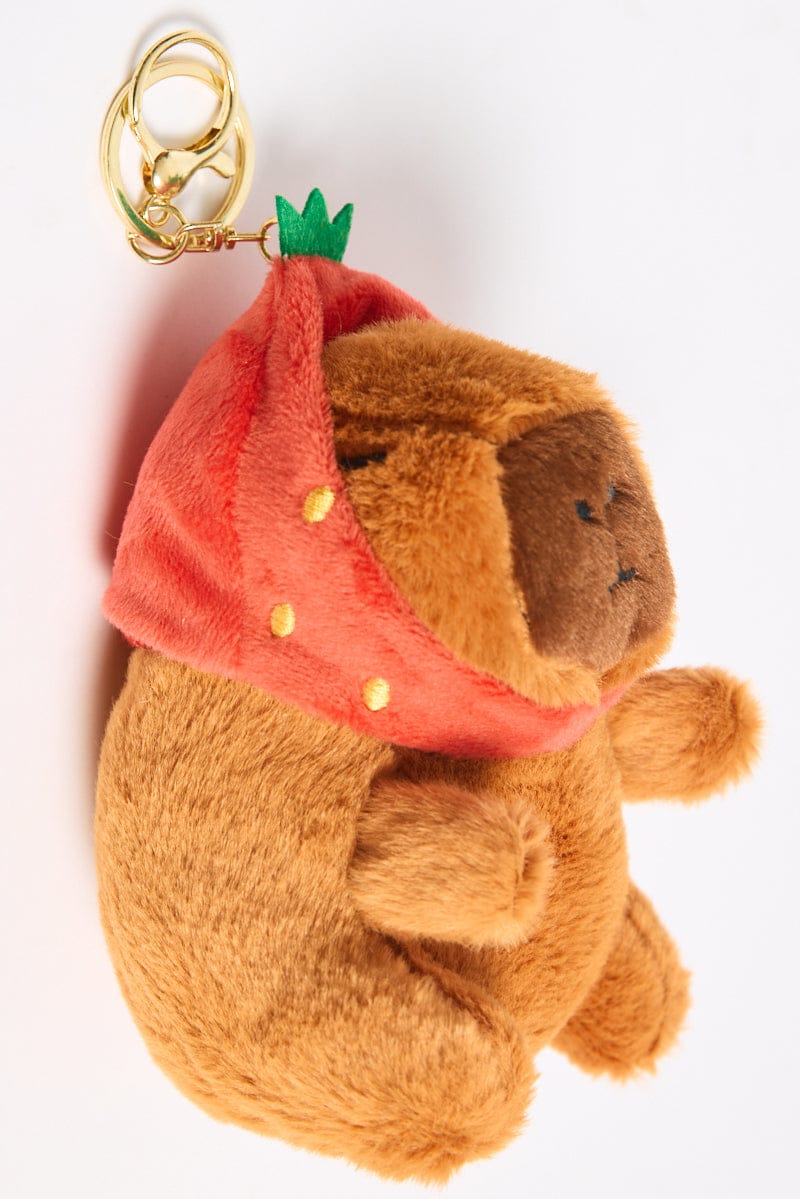 Brown Capybara Keyring Bag Charm for YouandAll Fashion