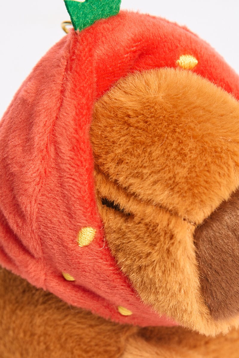 Brown Capybara Keyring Bag Charm for YouandAll Fashion